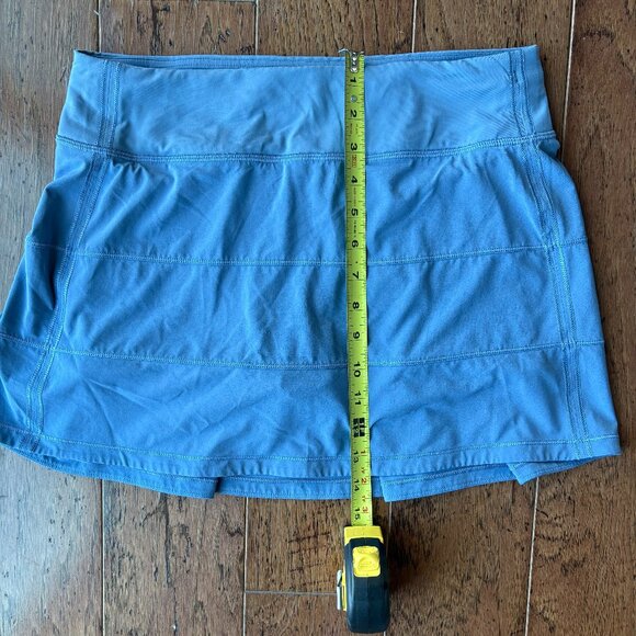 Lululemon Pace Rival Skirt. Shorts With Pockets Underneath. Size 6. Blue. - Picture 4 of 6